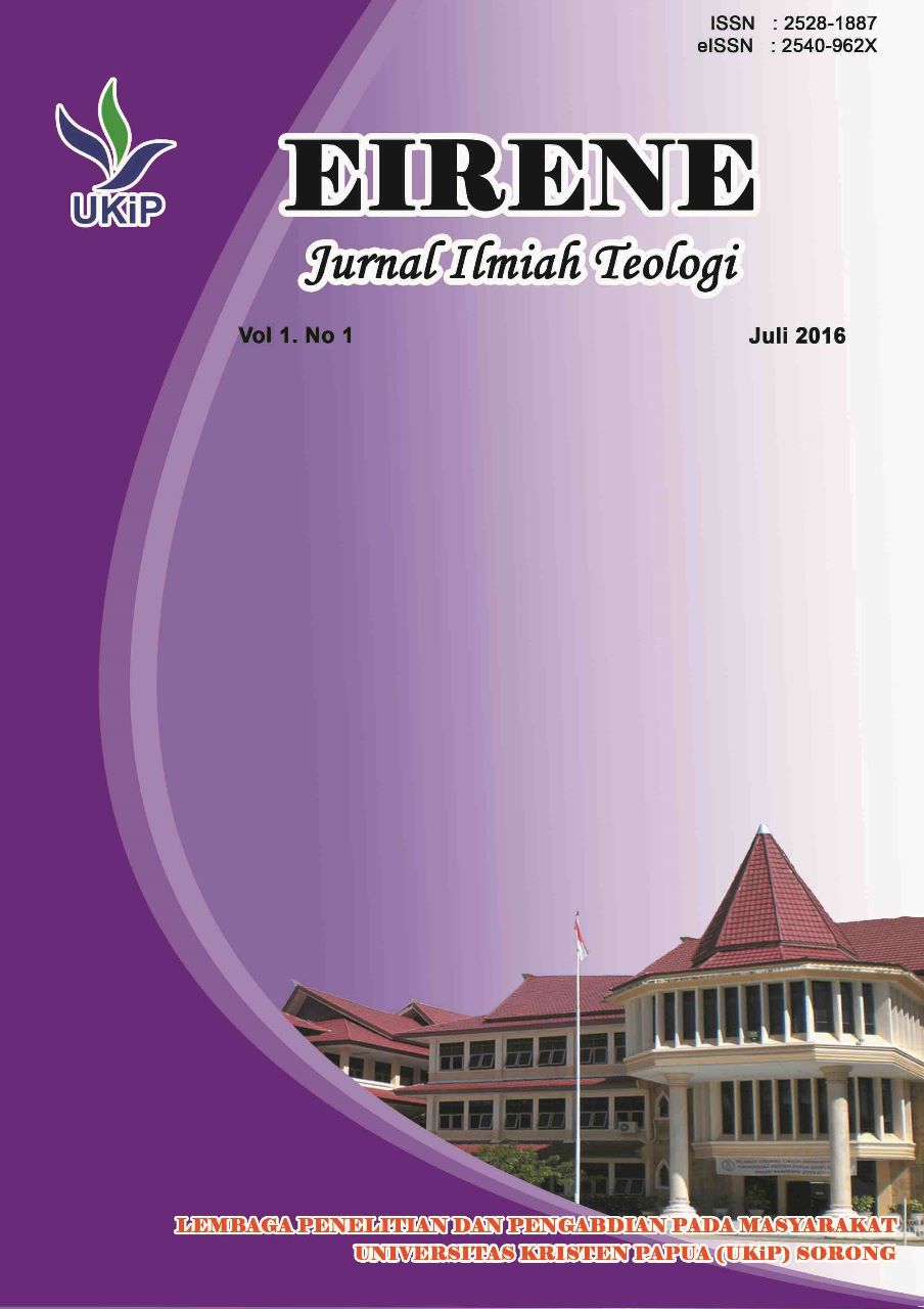 					View Vol. 9 No. 1 (2024): Eirene Jurnal Ilmiah Teologi
				